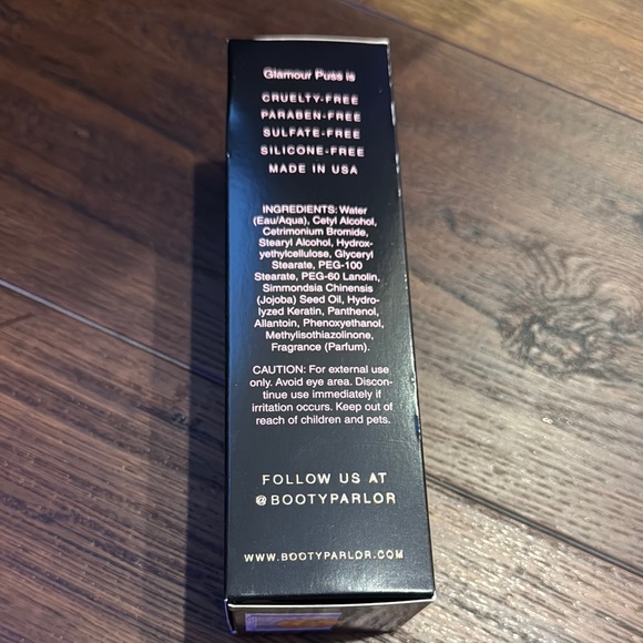 Booty Parlor NWT Glamour Puss Intimate Shave Cream 8 oz. - Picture 2 of 6